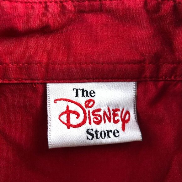 Disney Store Men Shirt Size 2XL Red Mickey Mouse Ink & Pain Dept Uniform Classic - Picture 3 of 10